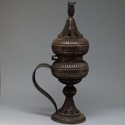 Very Rare Ottoman Silver Incense Burner